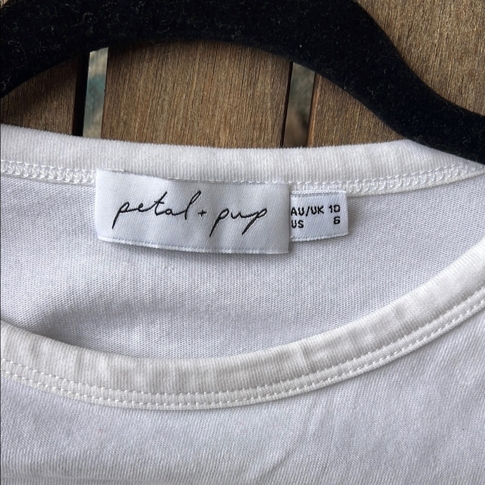 Cream Boxy Cropped T-Shirt - Picture 5 of 5